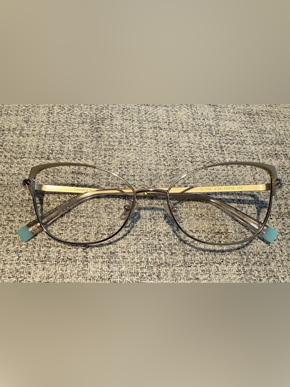 Tiffany & Co. Men's Round Metal Glasses in Silver